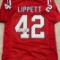 Ronnie Lippett New England Patriots Autographed Custom Football Jersey coa