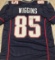 Jermaine Wiggins New England Patriots Autographed & Ins Custom Football Jersey coa
