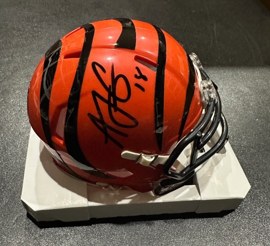 A.J. Green Cincinnatti Bengals Autographed Riddell Mini Helmet coa