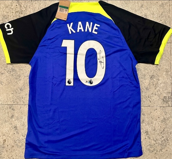 Harry Kane Tottenham Hotspur 2022-23 Nike Away Soccer Jersey coa