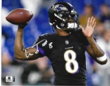 Lamar Jackson Baltimore Ravens Autographed 8x10 Photo coa