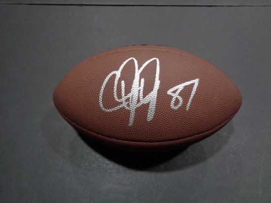 Calvin Johnson Detroit Lions Autographed Wilson Football coa