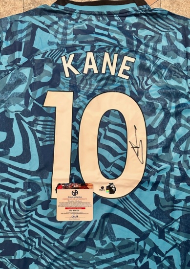 Harry Kane Tottenham Hotspur 2022-23 Nike Away Soccer Jersey coa