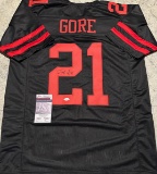 Frank Gore San Francisco 49ers Autographed Custom Football Jersey coa