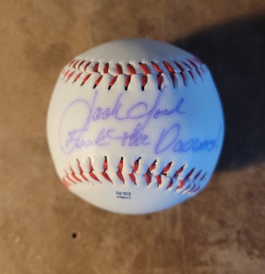 Jack Clark San Francisco Giants Autographed & Inscribed Rawlings Baseball coa