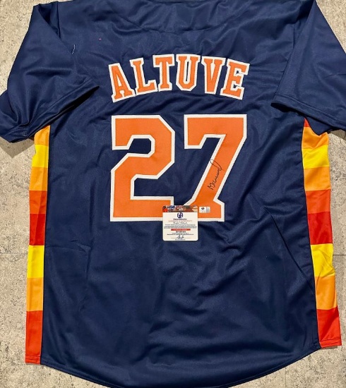 Jose Altuve Houston Astros Autographed Custom Baseball Jersey coa