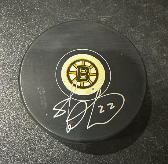 Shawn Thornton Boston Bruins Autographed Hockey Puck JSA coa
