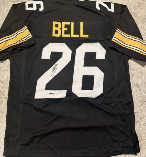 Le'Veon Bell Pittsburgh Steelers Autographed Custom Football Jersey Beckett Hologram