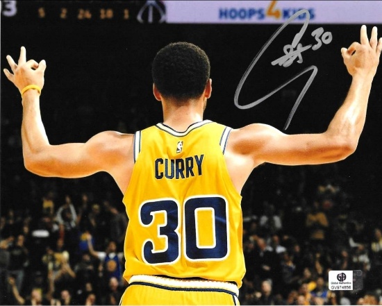 Stephen Curry Golden State Warriors Autographed 8x10 Photo coa