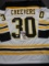 Gerry Cheevers Boston Bruins Autographed & Insc Custom Hockey Jersey JSA coa