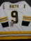 Johnny Bucyk Boston Bruins Autographed & Ins Custom Hockey Jersey coa