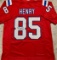Hunter Henry New England Patriots Autographed Custom Football Jersey JSA Hologram