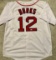 Ellis Burks Boston Red Sox Autographed & Insc. Custom Baseball Jersey JSA Hologram