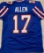 Josh Allen Buffalo Bills Autographed Custom Football Jersey coa