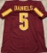 Jayden Daniels Washington Commanders Autographed Custom Football Jersey coa