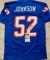 Ted Johnson New England Patriots Autographed Custom Football Jersey JSA W coa