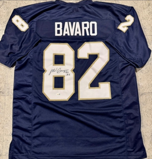 Mark Bavaro Notre Dame Fighting Irish Autographed Custom Jersey JSA Hologram