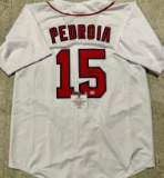 Dustin Pedroia Boston Red Sox Autographed Custom Baseball Jersey coa