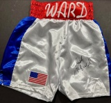 Micky Ward Former WBU Boxing Champion Autographed Boxing Trunks JSA COA