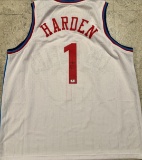 James Harden Los Angeles Clippers Autographed Basketball Jersey coa