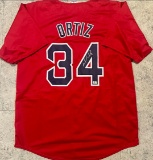 David Ortiz Boston Red Sox Autographed Custom Baseball Jersey coa