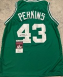 Kendrick Perkins Boston Celtics Autographed Custom Basketball Jersey JSA coa