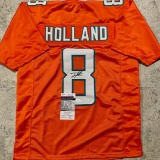 Jevon Holland Miami Dolphins Autographed Custom Football Jersey JSA W coa