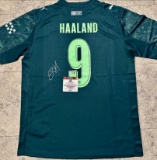 Erling Haaland Manchester City Autographed 2025-26 Puma Fourth Soccer Jersey coa