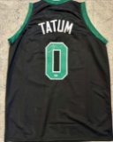 Jayson Tatum Boston Celtics Autographed Custom Basketball Jersey coa