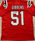 Jack Gibbens New England Patriots Autographed Custom Jersey JSA Hologram
