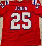 Marcus Jones New England Patriots Autographed Custom Football Jersey JSA Hologram