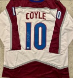 Charlie Coyle Colorado Avalanche Autographed Custom Hockey Jersey JSA coa