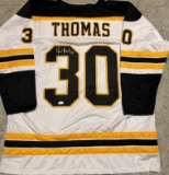 Tim Thomas Boston Bruins Autographed Custom Hockey Jersey JSA coa
