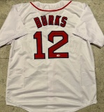 Ellis Burks Boston Red Sox Autographed & Insc. Custom Baseball Jersey JSA Hologram