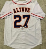 Jose Altuve Houston Astros Autographed Custom Baseball Jersey coa