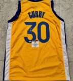 Stephen Curry Golden State Warriors Autographed Custom Basketball Jersey coa
