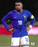 Kylian Mbappé France 2024 Autographed 8x10 Photo coa
