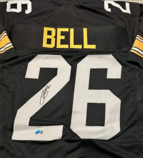Le'Veon Bell Pittsburgh Steelers Autographed Custom Football Jersey Beckett Hologram