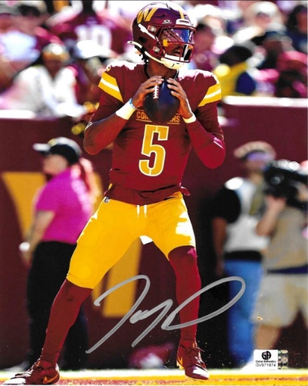 Jayden Daniels Washington Commanders Autographed 8x10 Photo coa
