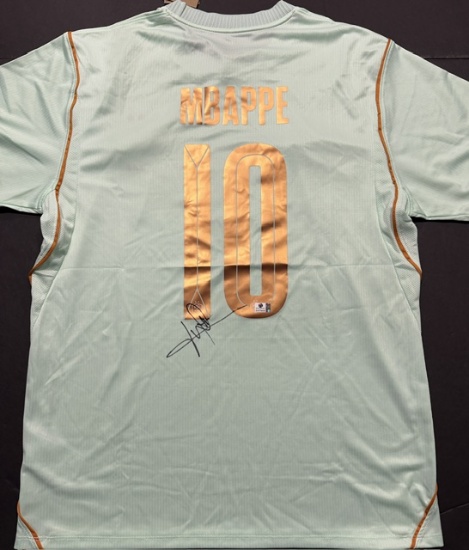 Kylian Mbappe France Autographed 2026 Nike FIFA World Cup Away Jersey LOA