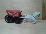 Coca-Cola Cast Iron horse and cart