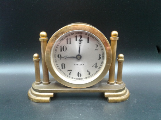 Chelsea Brass Tabletop Clock