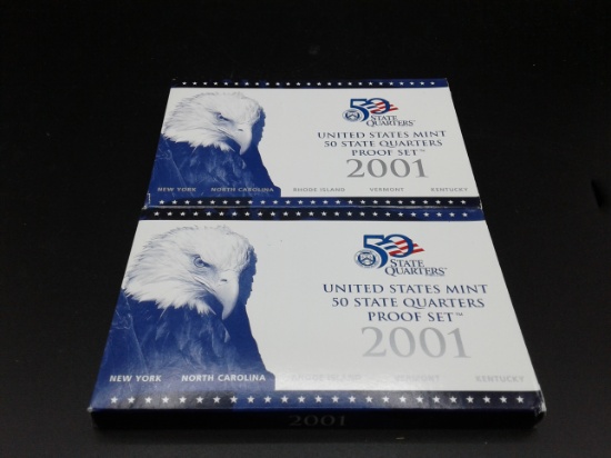 2001 US Mint State Quarters Proof Set (2)