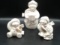 Lenox China Set of 3 Snowman Figurines