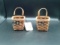 Boyds Collection Pair of Yankee Doodle (Square) Baskets