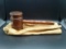 Large Wooden Mallet with Carrying Case