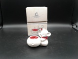 2 Wintry White Animals on Parade Votive Candle