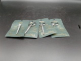Lot of 4 The Christmas Nail Keychains