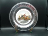 The Great American Revolution 1776 Pewter Framed Plate