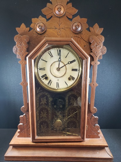 Antique Gingerbreak Clock - Maker Unknown